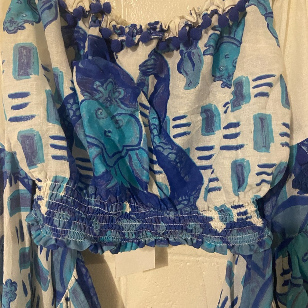 NWT ITALIAN OFFSHOULDER TOP ANTICA SARTORIAL BY GIACOMO CINQUE 🌞